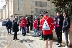 Foto 4 - Fotos| Los 45 valientes aficionados numantinos empiezan su traves&iacute;a hasta Pontevedra: 15 horas de viaje y &ldquo;mucha ilusi&oacute;n&rdquo;