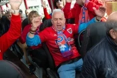 Foto 7 - Fotos| Los 45 valientes aficionados numantinos empiezan su traves&iacute;a hasta Pontevedra: 15 horas de viaje y &ldquo;mucha ilusi&oacute;n&rdquo;