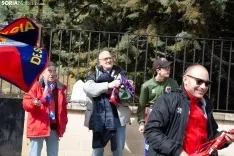 Foto 3 - Fotos| Los 45 valientes aficionados numantinos empiezan su traves&iacute;a hasta Pontevedra: 15 horas de viaje y &ldquo;mucha ilusi&oacute;n&rdquo;