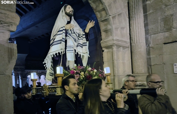 Con la procesión del Cristo de la Oración, Soria entra, solemne, en Cuaresma