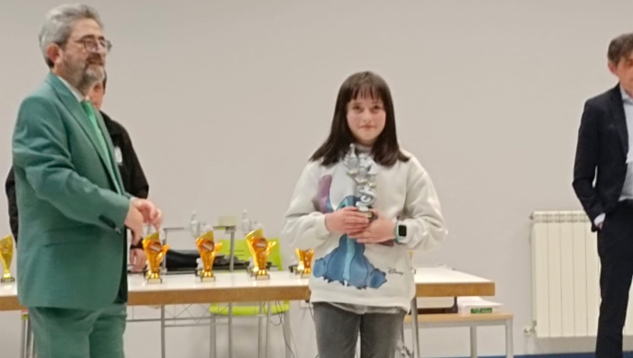 La soriana Adriana Martínez, campeona autonómica de ajedrez sub-12