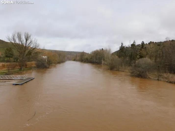 En im&aacute;genes: Espectacular crecida del Duero a su paso por Soria