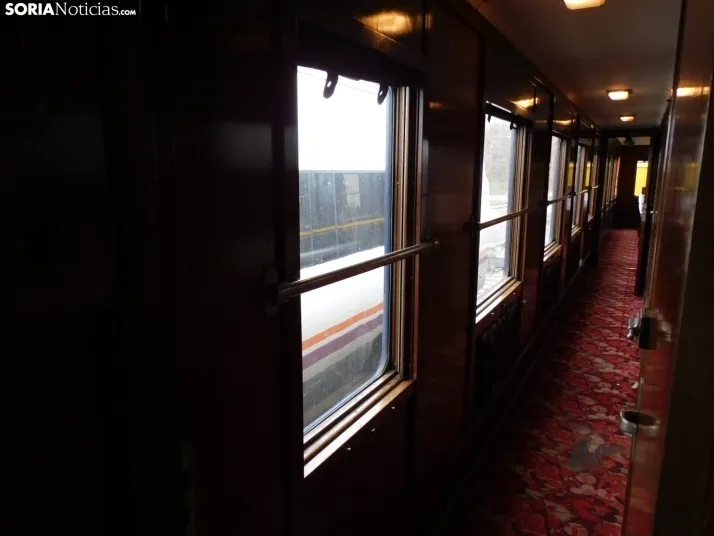 Fotos: 500 pasajeros llegan a Soria procedentes de Madrid y Zaragoza en un tren con m&aacute;s de 100 a&ntilde