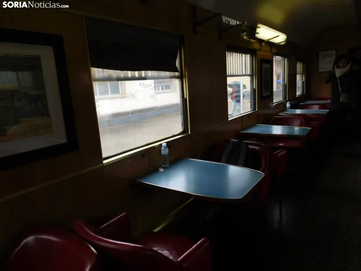Fotos: 500 pasajeros llegan a Soria procedentes de Madrid y Zaragoza en un tren con m&aacute;s de 100 a&ntilde