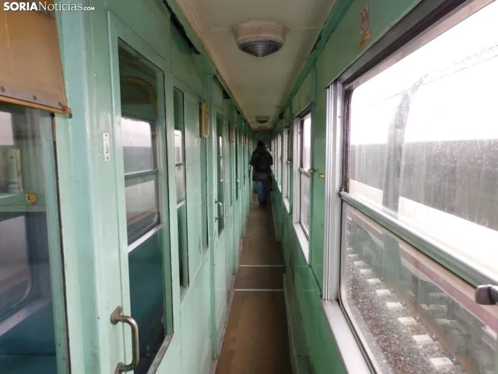 Fotos: 500 pasajeros llegan a Soria procedentes de Madrid y Zaragoza en un tren con m&aacute;s de 100 a&ntilde