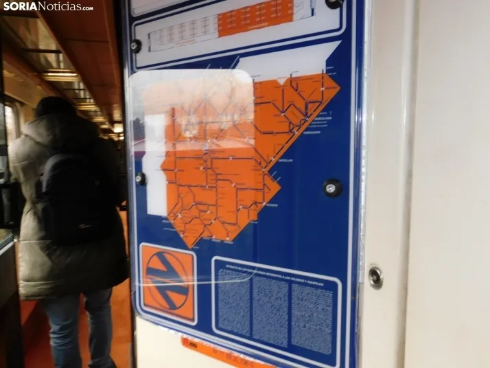 Fotos: 500 pasajeros llegan a Soria procedentes de Madrid y Zaragoza en un tren con m&aacute;s de 100 a&ntilde