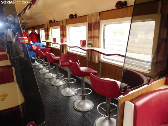 Fotos: 500 pasajeros llegan a Soria procedentes de Madrid y Zaragoza en un tren con m&aacute;s de 100 a&ntilde
