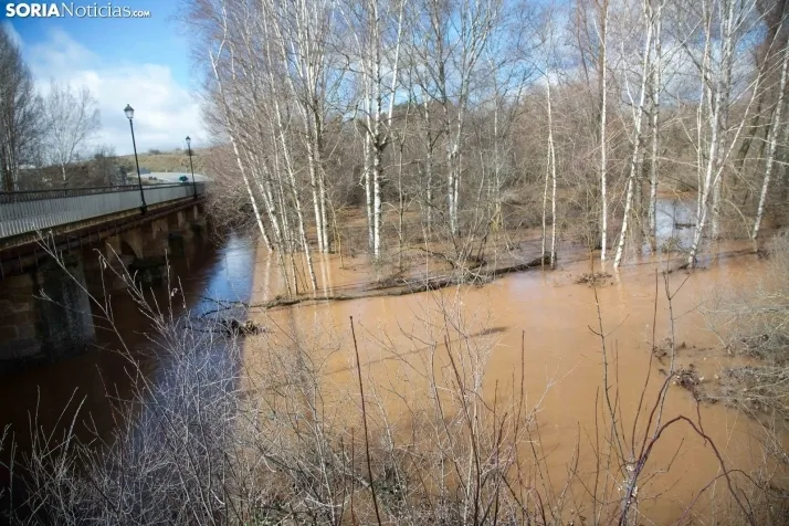 Temporal de agua en Soria 2025