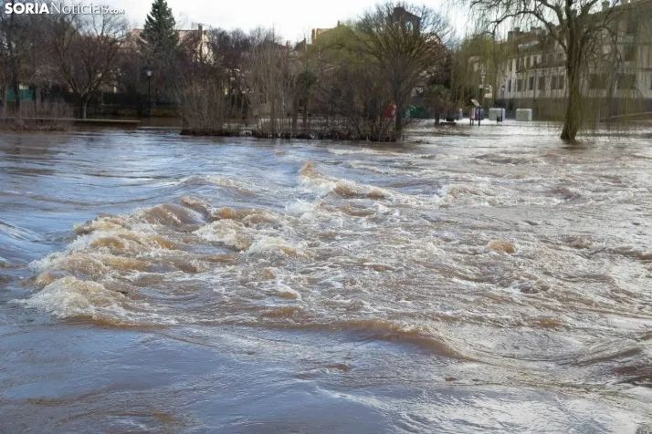 Temporal de agua en Soria 2025