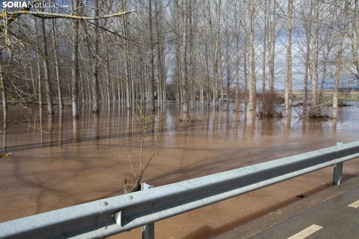Temporal de agua en Soria 2025