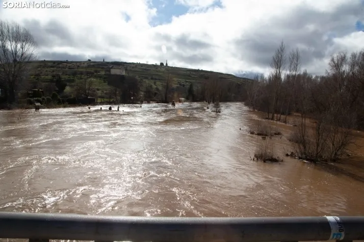 Temporal de agua en Soria 2025