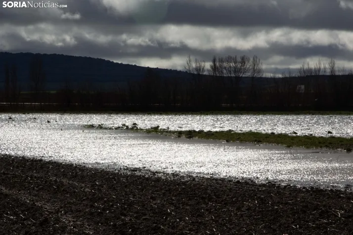 Temporal de agua en Soria 2025