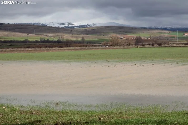 Temporal de agua en Soria 2025