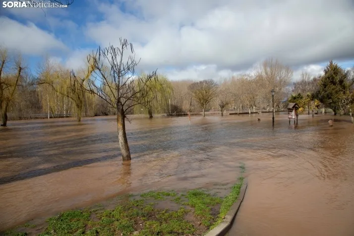Temporal de agua en Soria 2025
