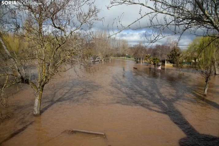 Temporal de agua en Soria 2025