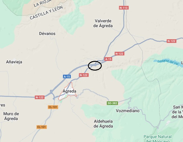 Un grave accidente en Navarra obliga a cortar la N-122 a su paso por Soria