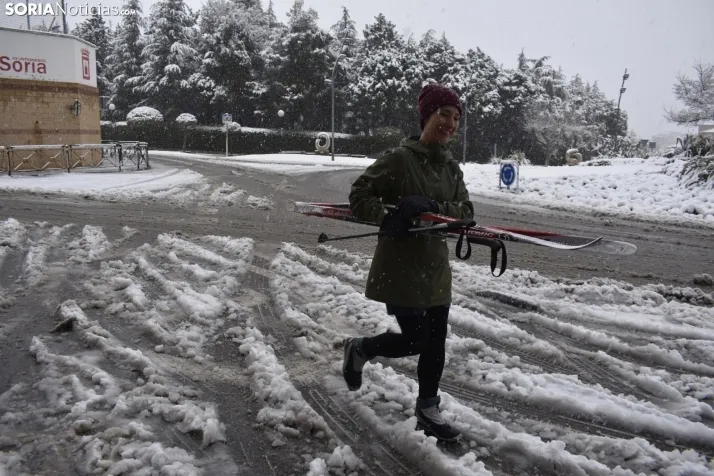 Nieve en Soria el 1 de marzo. 