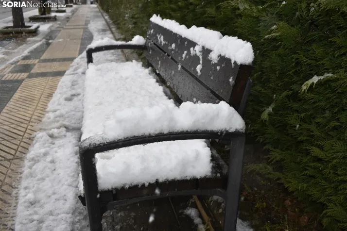 Nieve en Soria el 1 de marzo. 