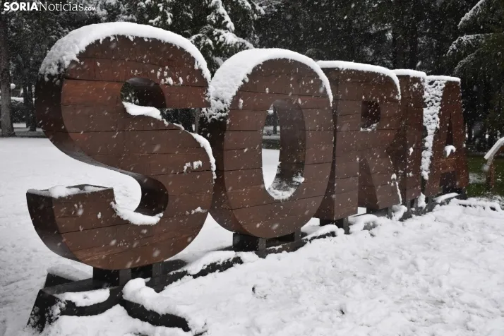 Nieve en Soria el 1 de marzo. 