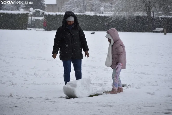 Nieve en Soria el 1 de marzo. 