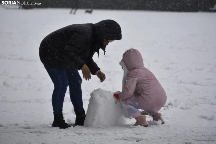 Nieve en Soria el 1 de marzo. 