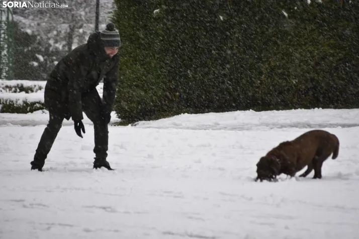 Nieve en Soria el 1 de marzo. 