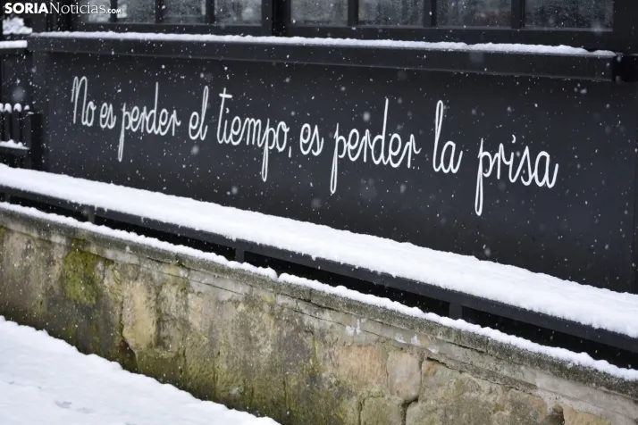 Nieve en Soria el 1 de marzo. 