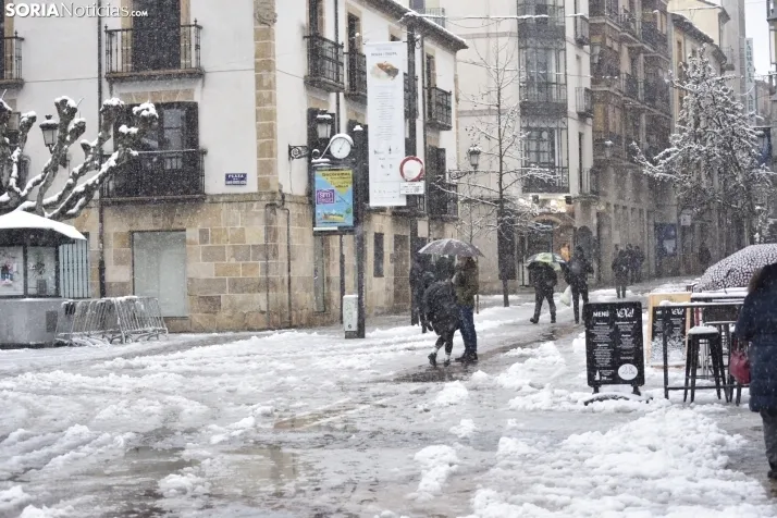 Nieve en Soria el 1 de marzo. 