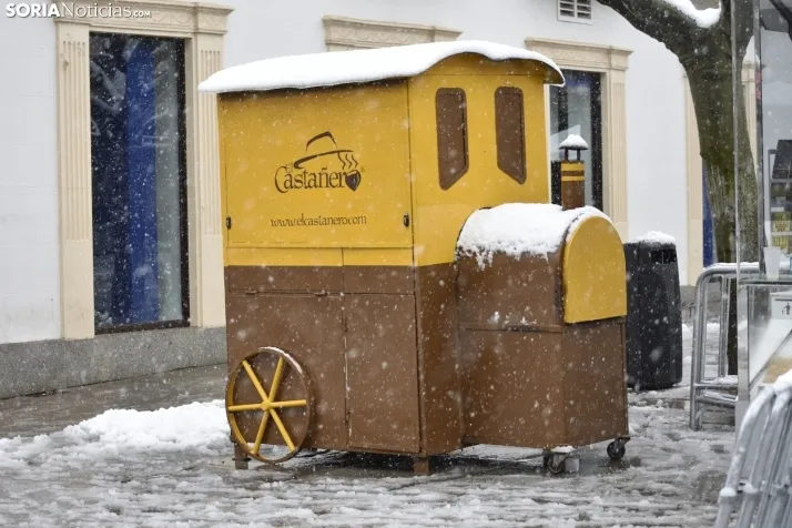 Nieve en Soria el 1 de marzo. 