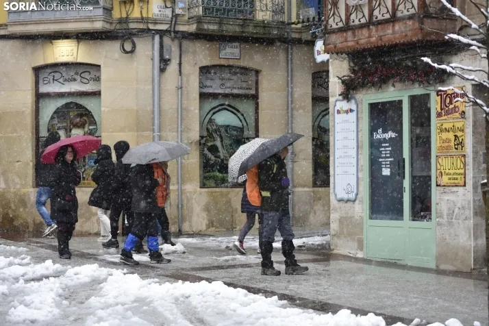 Nieve en Soria el 1 de marzo. 