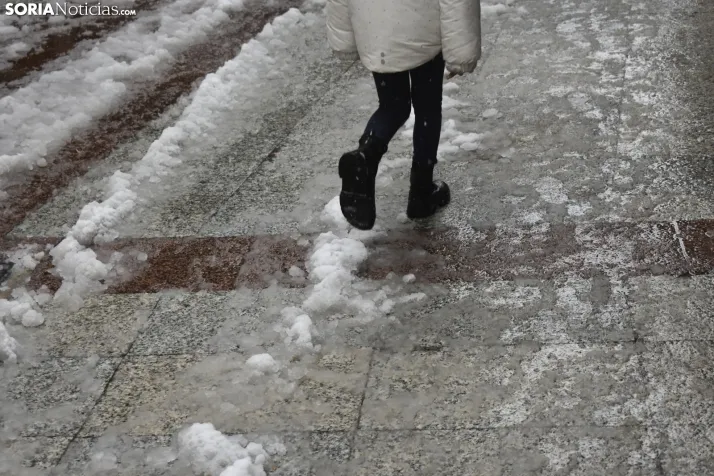 Nieve en Soria el 1 de marzo. 
