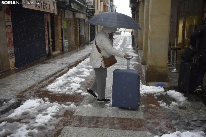 Nieve en Soria el 1 de marzo. 