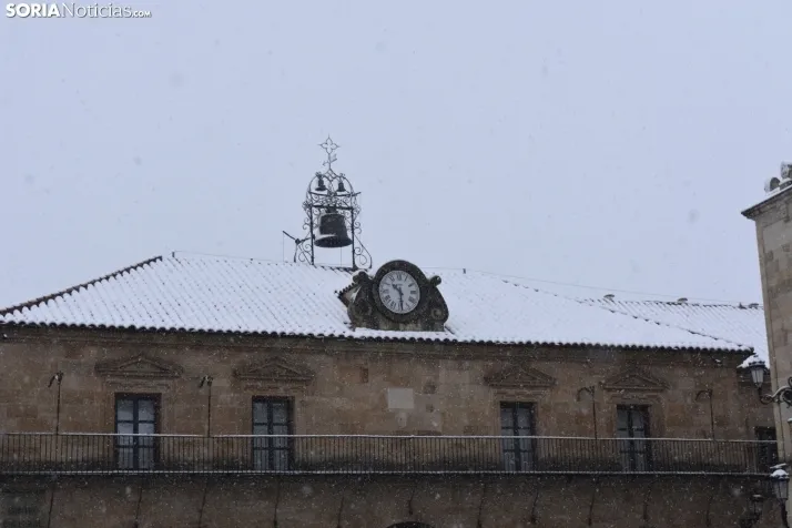 Nieve en Soria el 1 de marzo. 