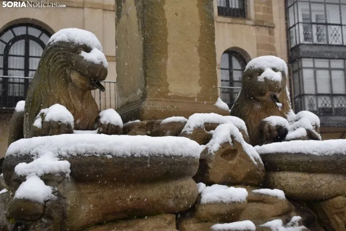 Nieve en Soria el 1 de marzo. 