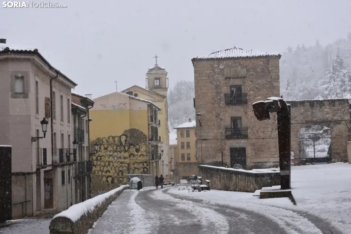 Nieve en Soria el 1 de marzo. 