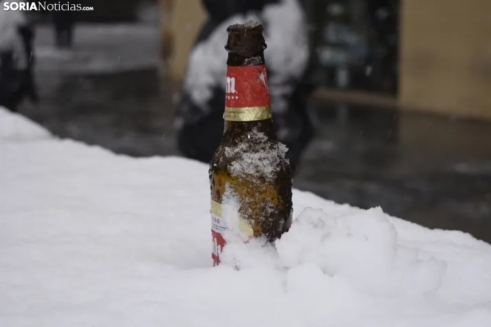 Nieve en Soria el 1 de marzo. 