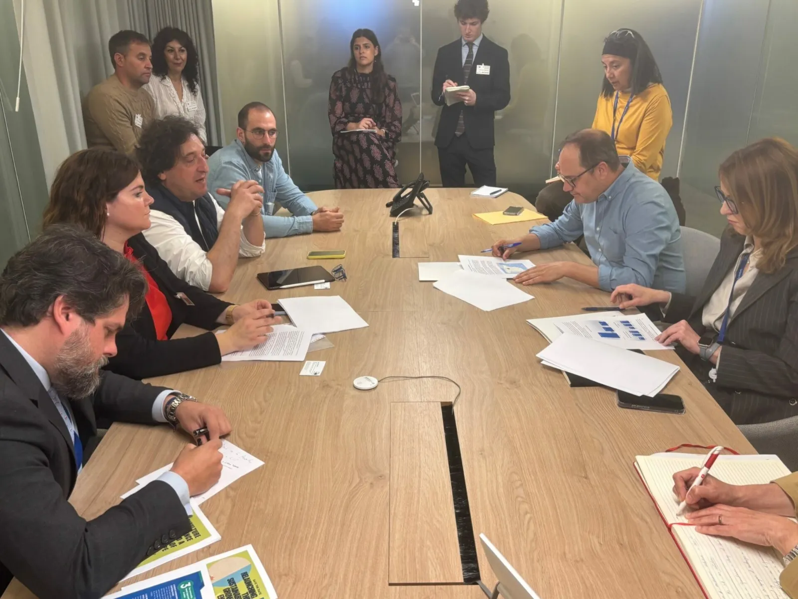Una imagen del periplo de ASAJA Soria en Bruselas esta semana. /ASAJA 