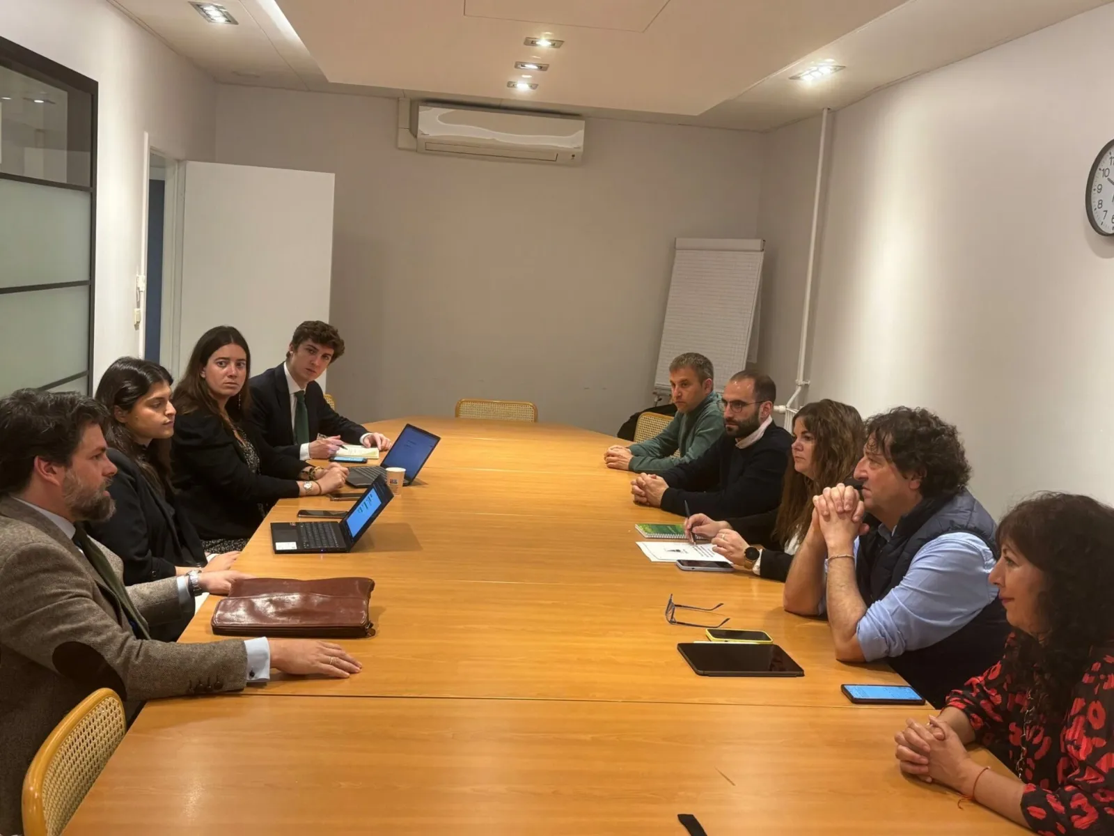 Una imagen del periplo de ASAJA Soria en Bruselas esta semana. /ASAJA 