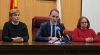 El alcalde, este jueves, en rueda de prensa. 