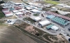 Vista aérea a la zona industrial de Almazán en una imagen de archivo. 