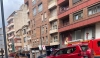 Foto 1 - Despliegue de bomberos y Policía Local para revisar una fachada en pleno centro de Soria