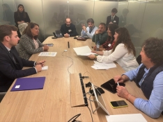 Una imagen del periplo de ASAJA Soria en Bruselas esta semana. /ASAJA 