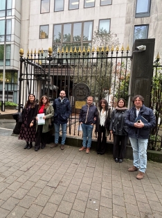 Una imagen del periplo de ASAJA Soria en Bruselas esta semana. /ASAJA 