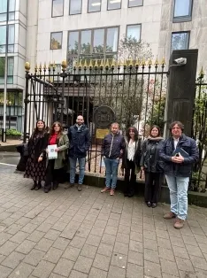 Una imagen del periplo de ASAJA Soria en Bruselas esta semana. /ASAJA 