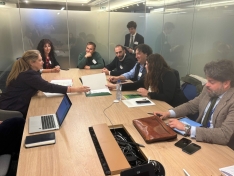 Una imagen del periplo de ASAJA Soria en Bruselas esta semana. /ASAJA 