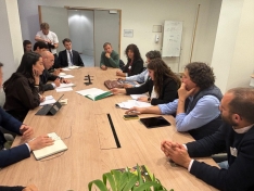 Una imagen del periplo de ASAJA Soria en Bruselas esta semana. /ASAJA 