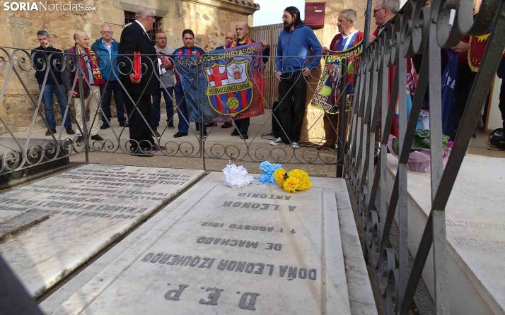 El 150 aniversario del nacimiento de Machado llevará al hermanamiento oficial de las peñas barcelonistas de Soria y de Colliure