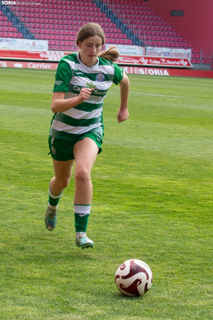 Fiesta del fútbol, con acento femenino, en Soria