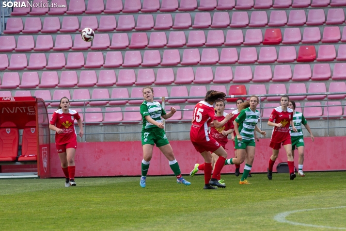 Fiesta del fútbol, con acento femenino, en Soria