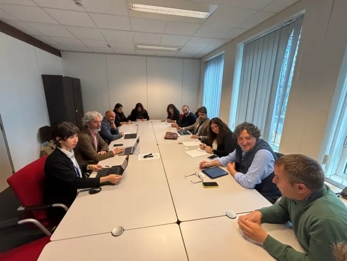 Una imagen del periplo de ASAJA Soria en Bruselas esta semana. /ASAJA 